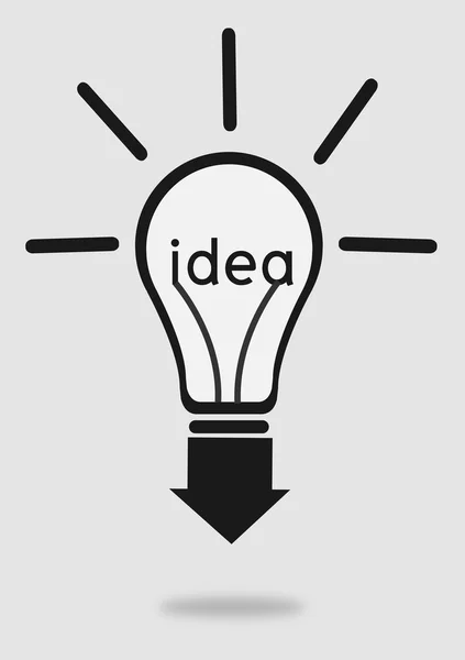 Idea lampadina in illustrazione — Foto Stock