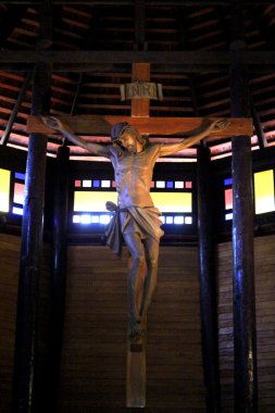 ahşap kilise: yasothon, thailand