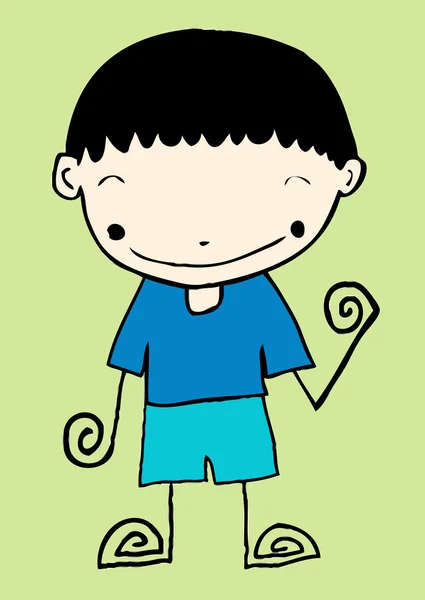 Boy And Girl Cartoon — Stock Photo, Image