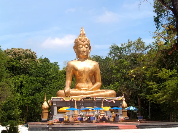 Buddha Utthayan és Phra Mongkhon Ming Mueang, Amphoe Mueang Amnat Dávid, Thaiföld — Stock Fotó