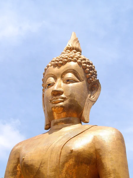 Buddha Utthayan és Phra Mongkhon Ming Mueang, Amphoe Mueang Amnat Dávid, Thaiföld — Stock Fotó