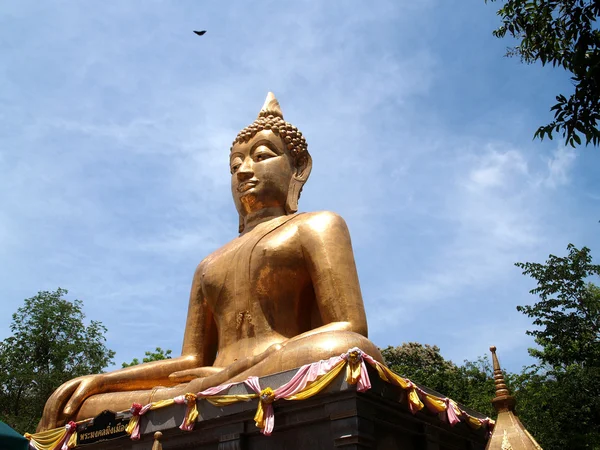 Buddha Utthayan e Phra Mongkhon Ming Mueang, Amphoe Mueang Amnat Charoen, Thailandia — Foto Stock
