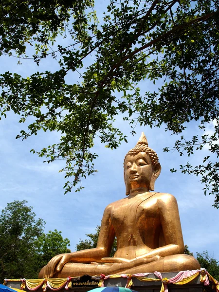 Buddha Utthayan and Phra Mongkhon Ming Mueang , Amphoe Mueang Amnat Charoen , thailand — Stock Photo, Image