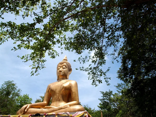 Buda Utthayan e Phra Mongkhon Ming Mueang, Amphoe Mueang Amnat Charoen, Tailândia — Fotografia de Stock