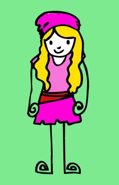 güzel kadın karikatür jaidee aile tarzı