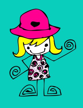 sevimli çizgi mutlu insanlar jaidee aile tarzı