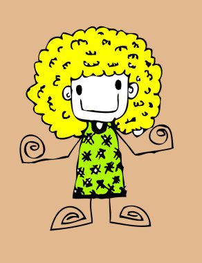 sevimli çizgi mutlu insanlar jaidee aile tarzı