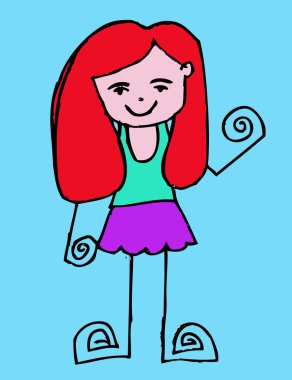 güzel kadın karikatür jaidee aile tarzı