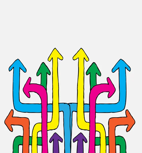 Pijl teken pictogram ingesteld — Stockvector