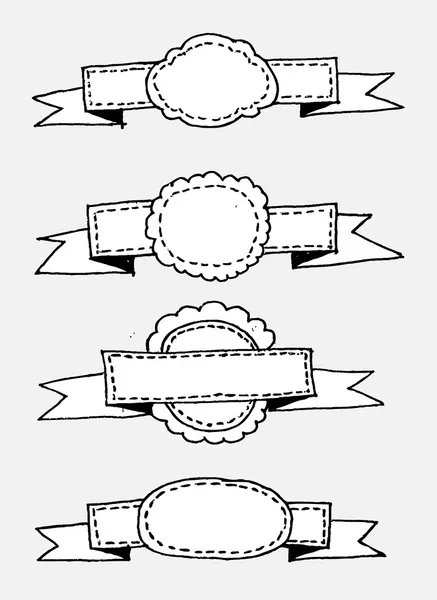 Etiquetas de cintas Estilo vintage retro — Vector de stock