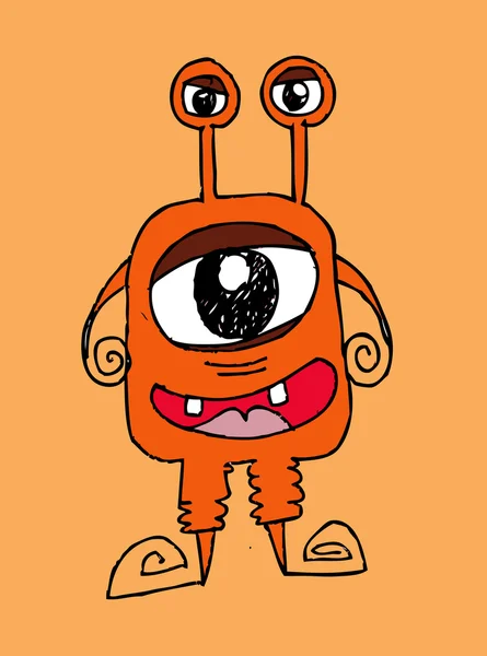 Cartoon cute monsters in Jaidee Family Style — Stock Vector