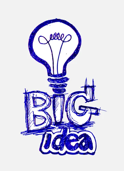 Concept of idea inspired bulb shape Vector — Stock Vector