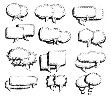 konuşma balonları vektör