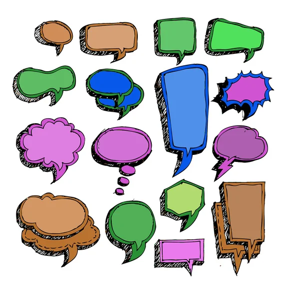 Speech Bubbles Vector — Stock Vector