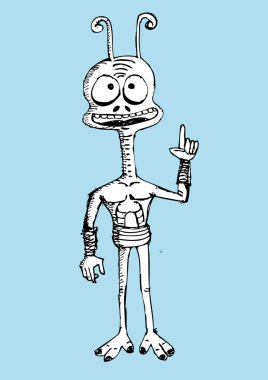 çizgi film karakteri uzaylı