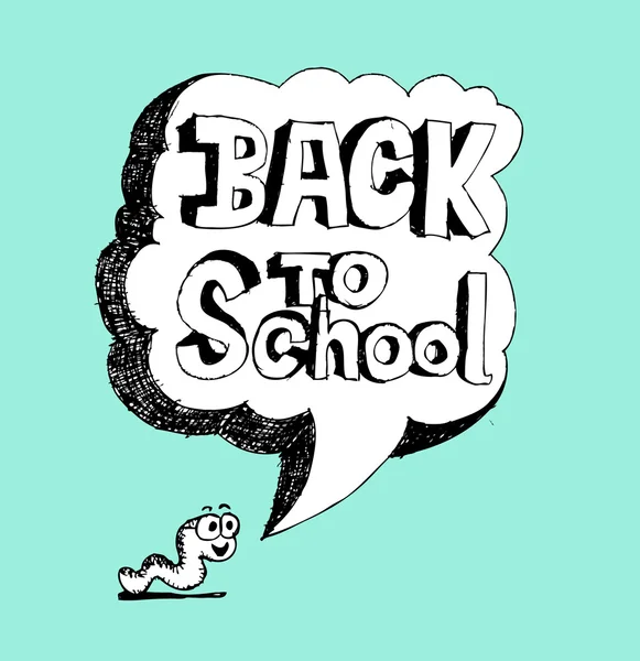 Back to school and Cute schoolchild — Stock Vector