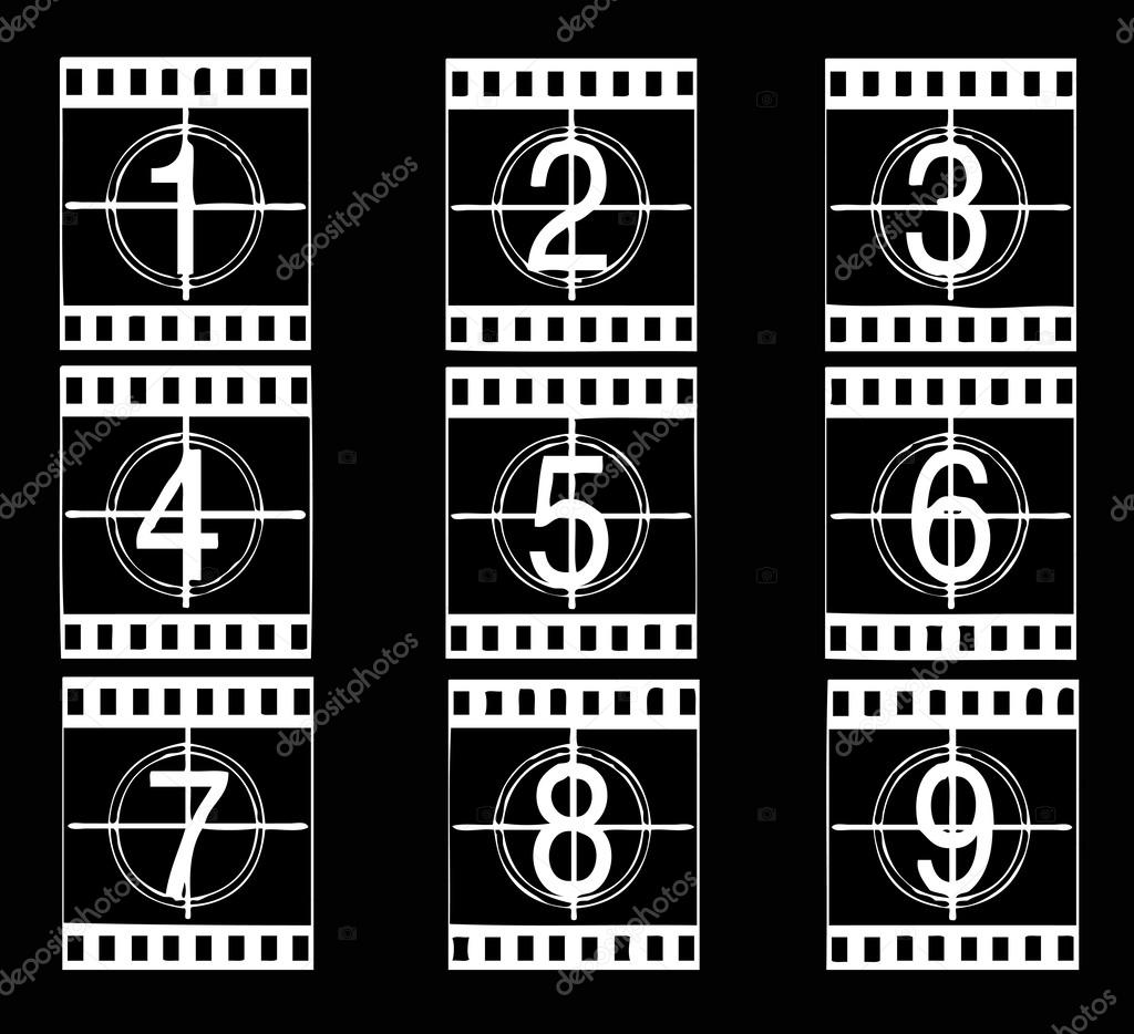 film countdown numbers stock vector porjai 32458065 countdown numbers