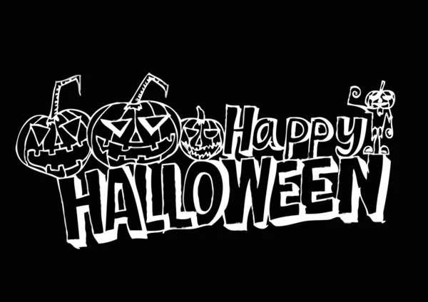 Mutlu halloween Tema ve halloween balkabağı arka hayalet — Stok Vektör