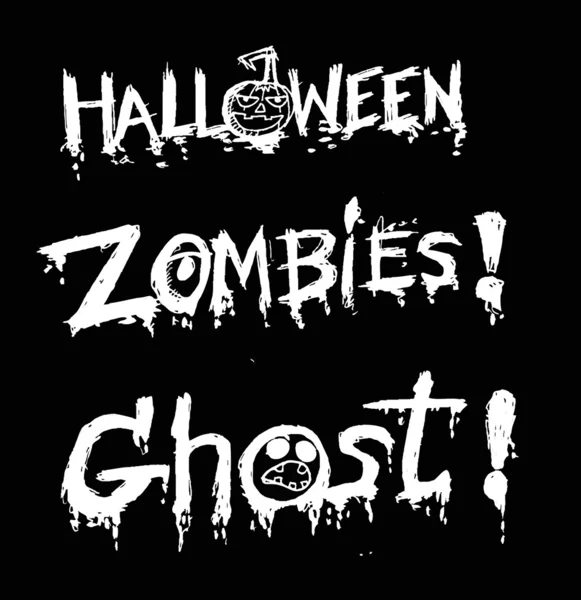 Happy Halloween thème et Halloween fond citrouille fantôme — Image vectorielle