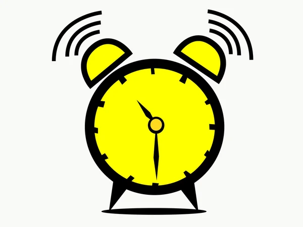 Horloge jaune. — Image vectorielle