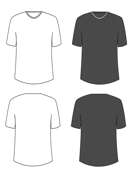Shirt en t-shirt ontwerpsjablonen — Stockvector