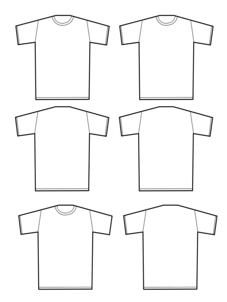 Shirt en t-shirt ontwerpsjablonen — Stockvector