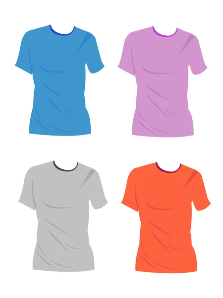 Camisa e t-shirt modelos de design —  Vetores de Stock