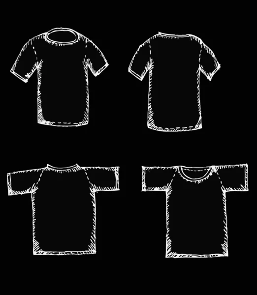 Shirt en t-shirt ontwerpsjablonen — Stockvector