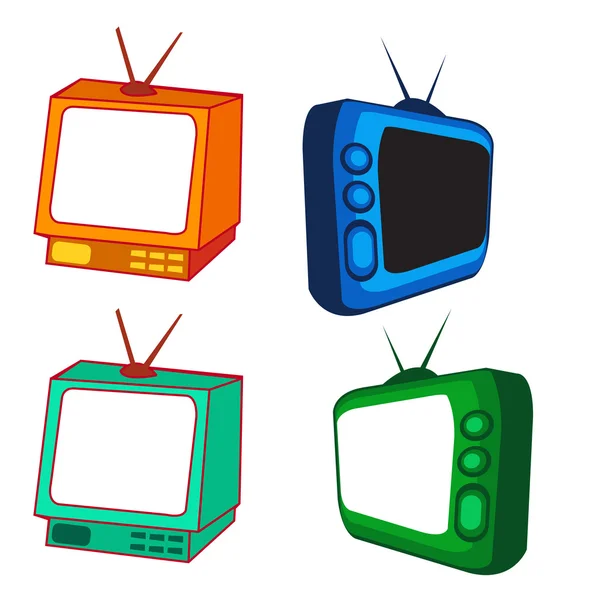 Cute retro TV — Stock Vector