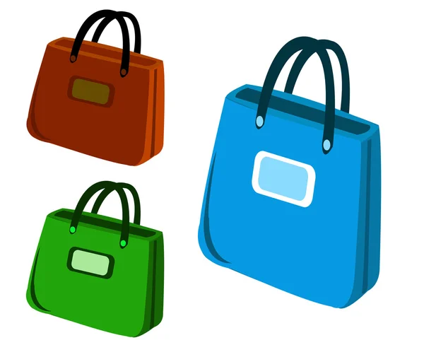 Iconos de bolsa de compras — Vector de stock