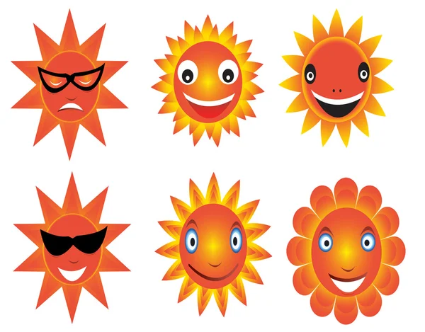 Sun stock fotó — Stock Vector