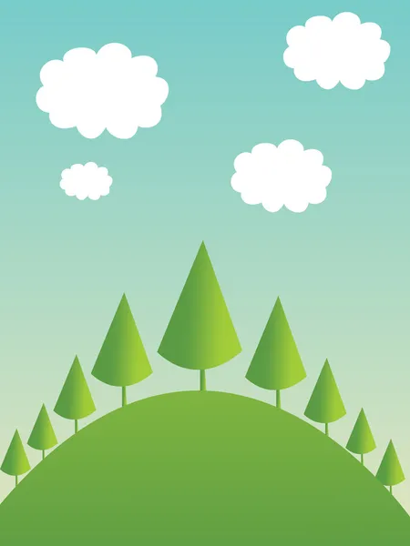 Tree and vector image — Stock Vector