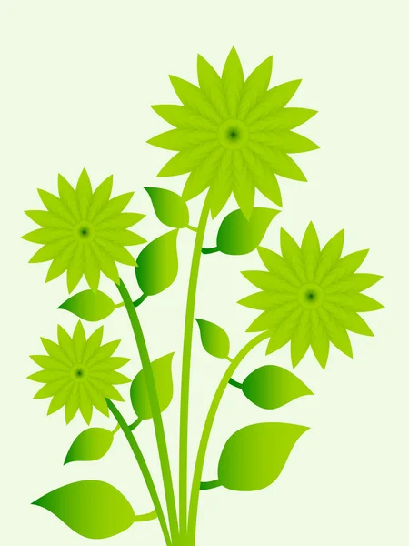 Αφηρημένο λουλούδι στην απεικόνιση — Διανυσματικό Αρχείο