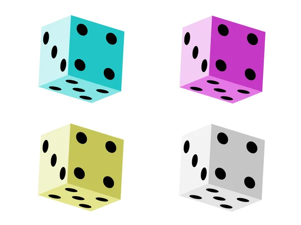 Game dice set — Stock Vector