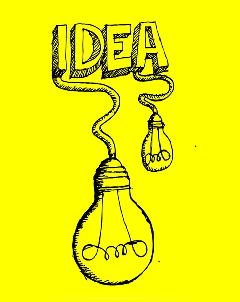 Ideia Ícone do vetor da lâmpada —  Vetores de Stock