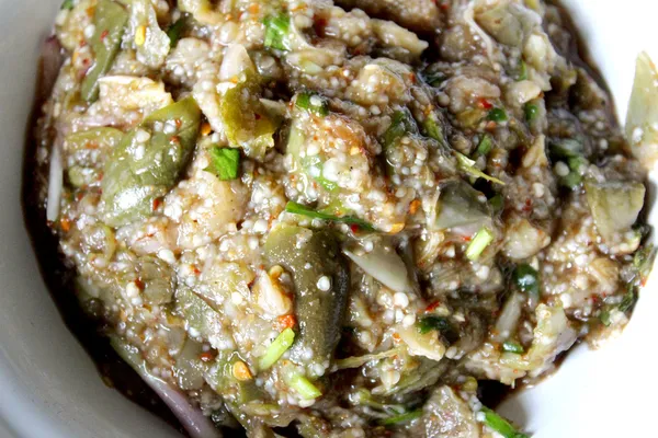 Thai Spicy melanzane tailandese cibo — Foto Stock