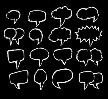 konuşma balonları vektör