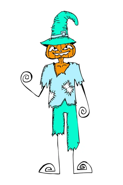 Doodle halloween fondo de vacaciones — Archivo Imágenes Vectoriales