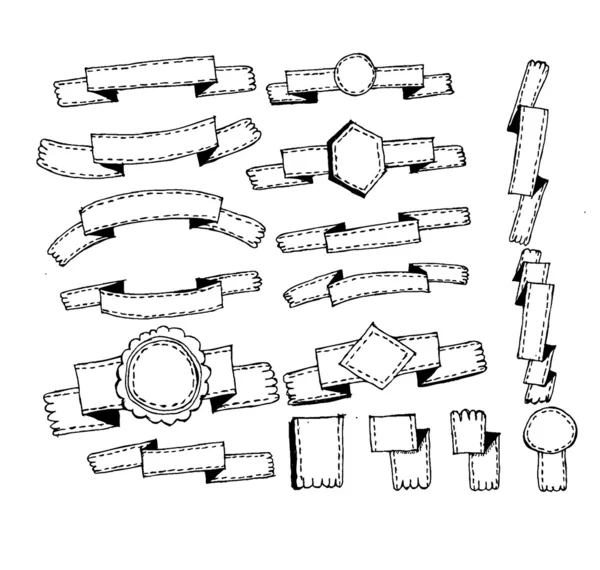 Stuhy popisky značek retro vintage styl — Stockový vektor
