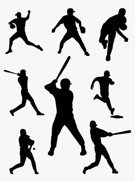 Baseball players — Stock Vector