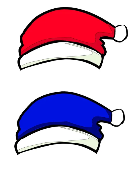 Chapeaux de Père Noël — Image vectorielle