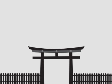 Japan Gate Abstract symbol clipart