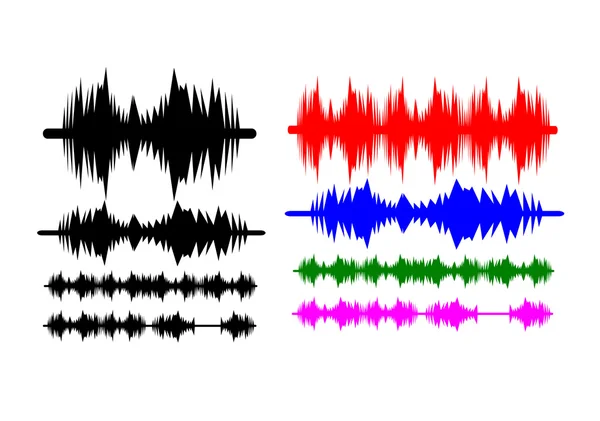 Ondes sonores Fond musical — Image vectorielle