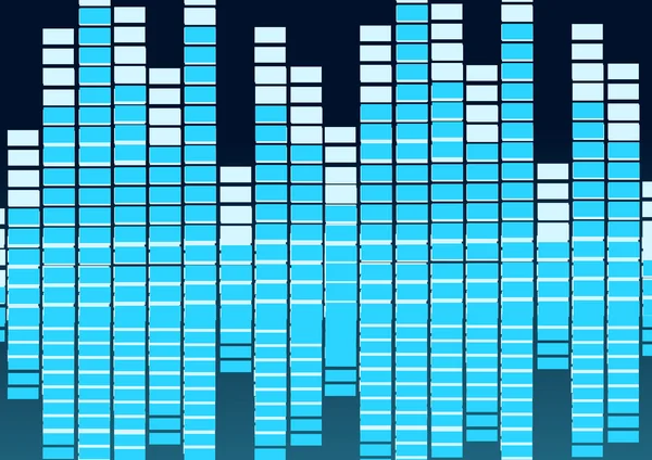Hanghullámok zenei aláfestés — Stock Vector