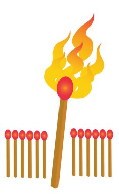 kibrit kutusu ve matchsticks