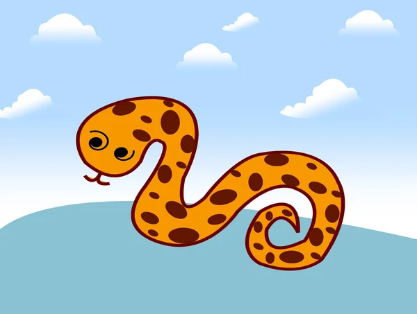 Illustration du style art du serpent — Image vectorielle