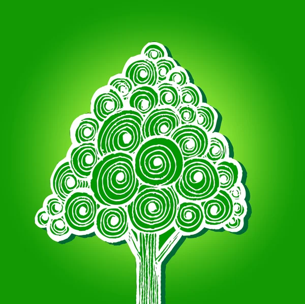 Δέντρο στην απεικόνιση — Διανυσματικό Αρχείο