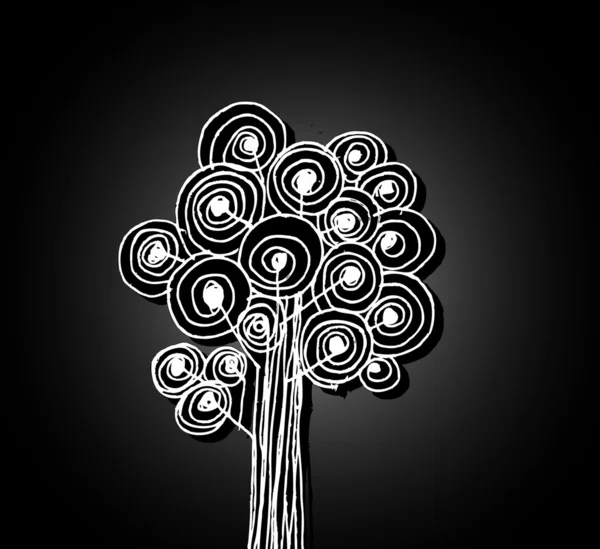 Albero in illustrazione — Vettoriale Stock