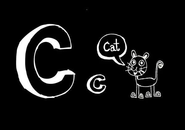 Alfabet cartoon tekst — Stockvector