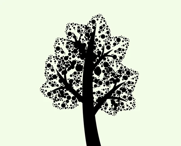 Arbre abstrait dans l'illustration vectorielle — Image vectorielle